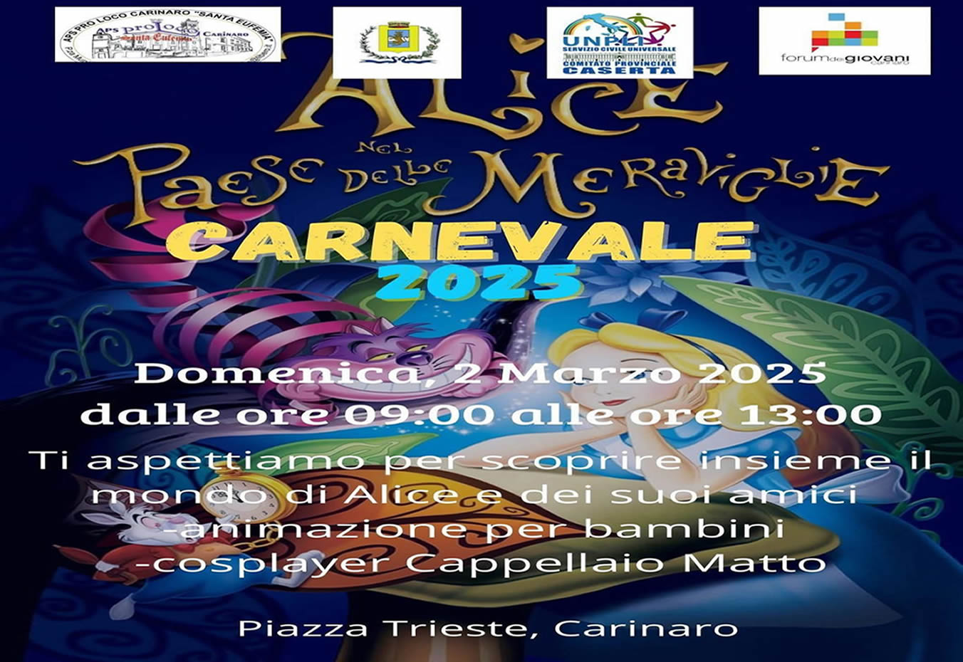 Spettacolo in occasione del carnevale 2025